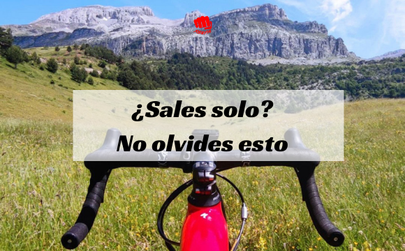 Si sales solo en bicicleta no olvides esto.