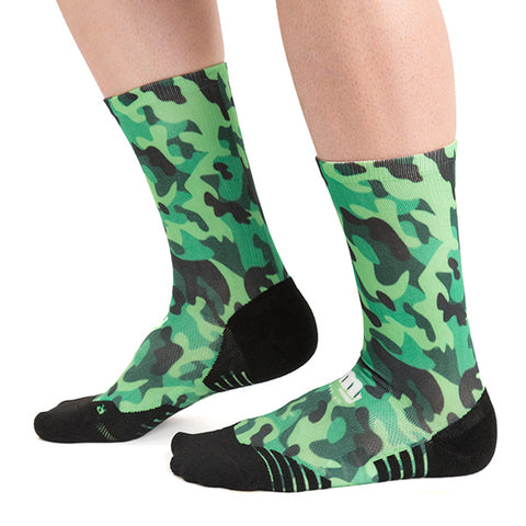 Calcetines ciclismo camouflage green Ridefyl 